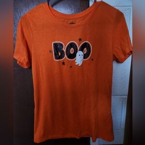 Orange "Boo" T-shirt size M
